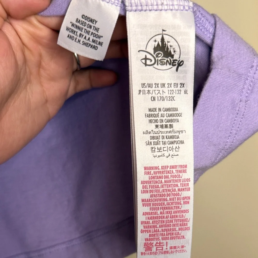 Disney Parks Winnie the Pooh Lavender Graphic Tee - Picture 3 of 4